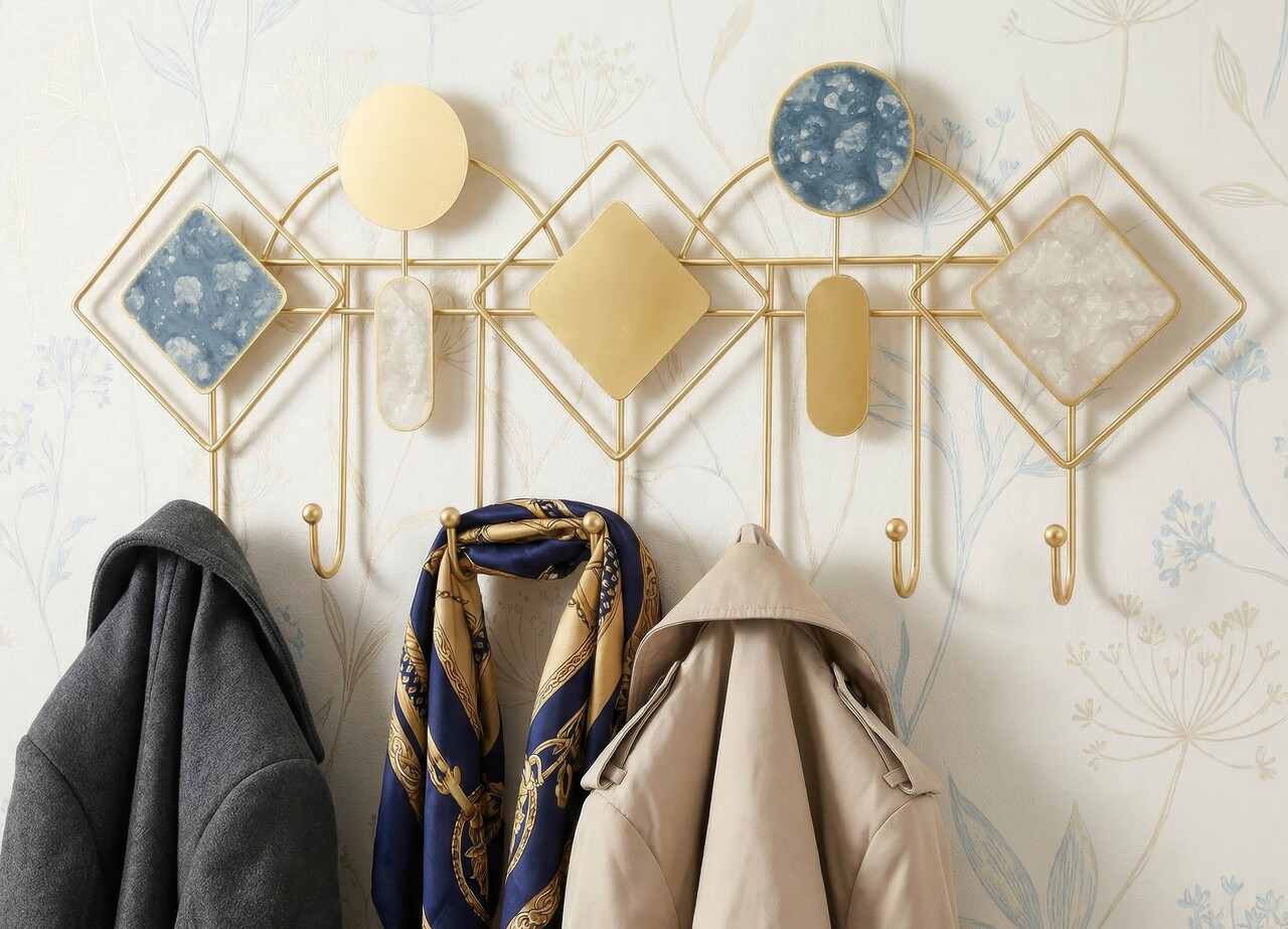 Cuier de perete, Mauro Ferretti, Monday -B, 66.6x4.5x27.5 cm, metal, multicolor - imagine 7